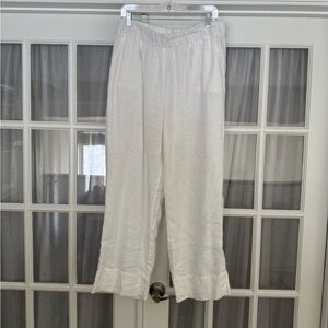 Everlane White 100% Linen Pants